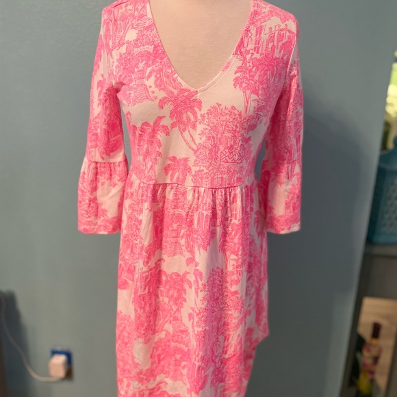 Lilly Pulitzer Jannie dress in Anniversary Toile Print NWOT - Picture 3 of 4
